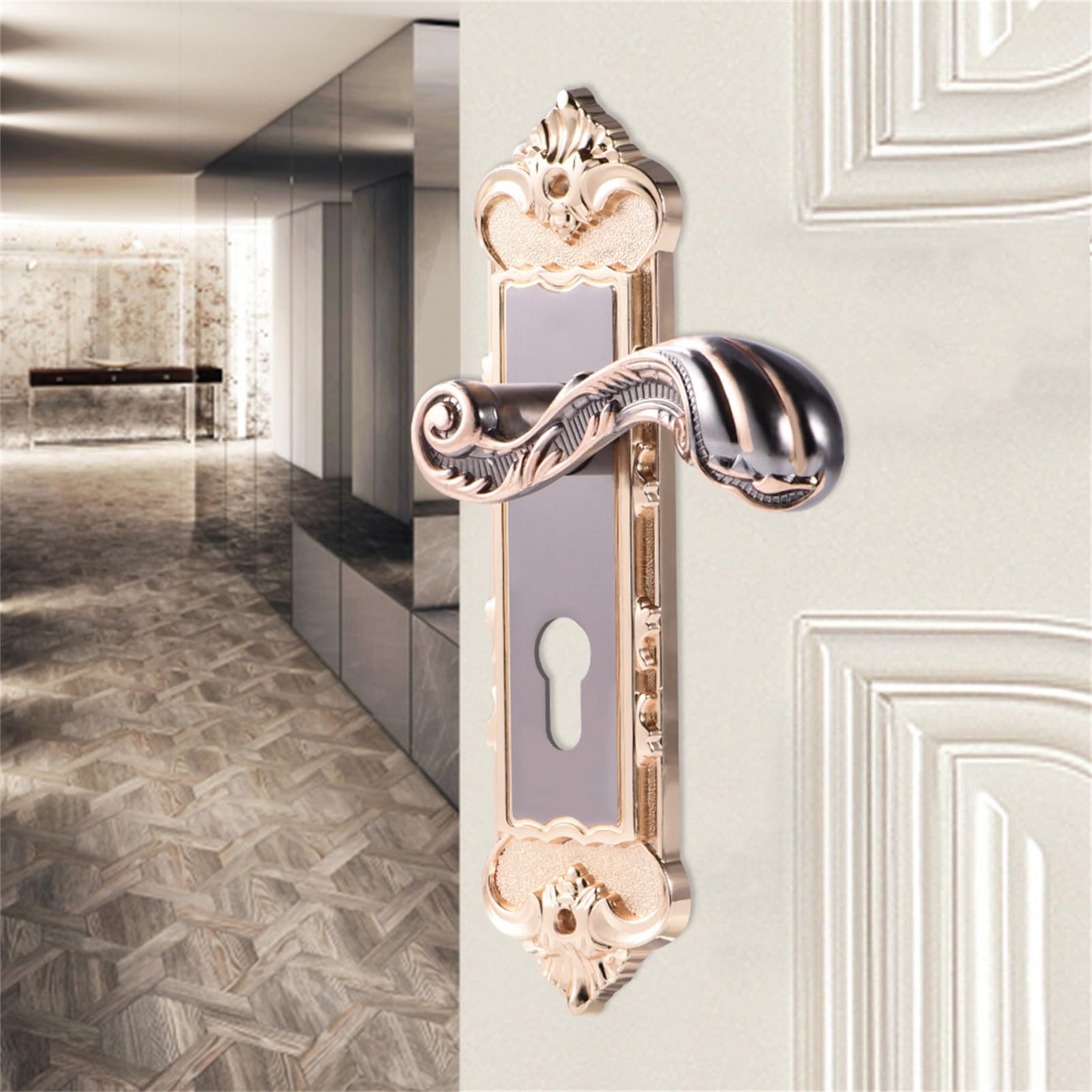 Serrure de porte antivol vintage robuste contre les effractions