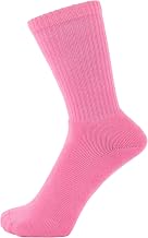 ZAKIRA Finest Combed Cotton Terry Lined Athletic Sports Crew Socks for Men, Women