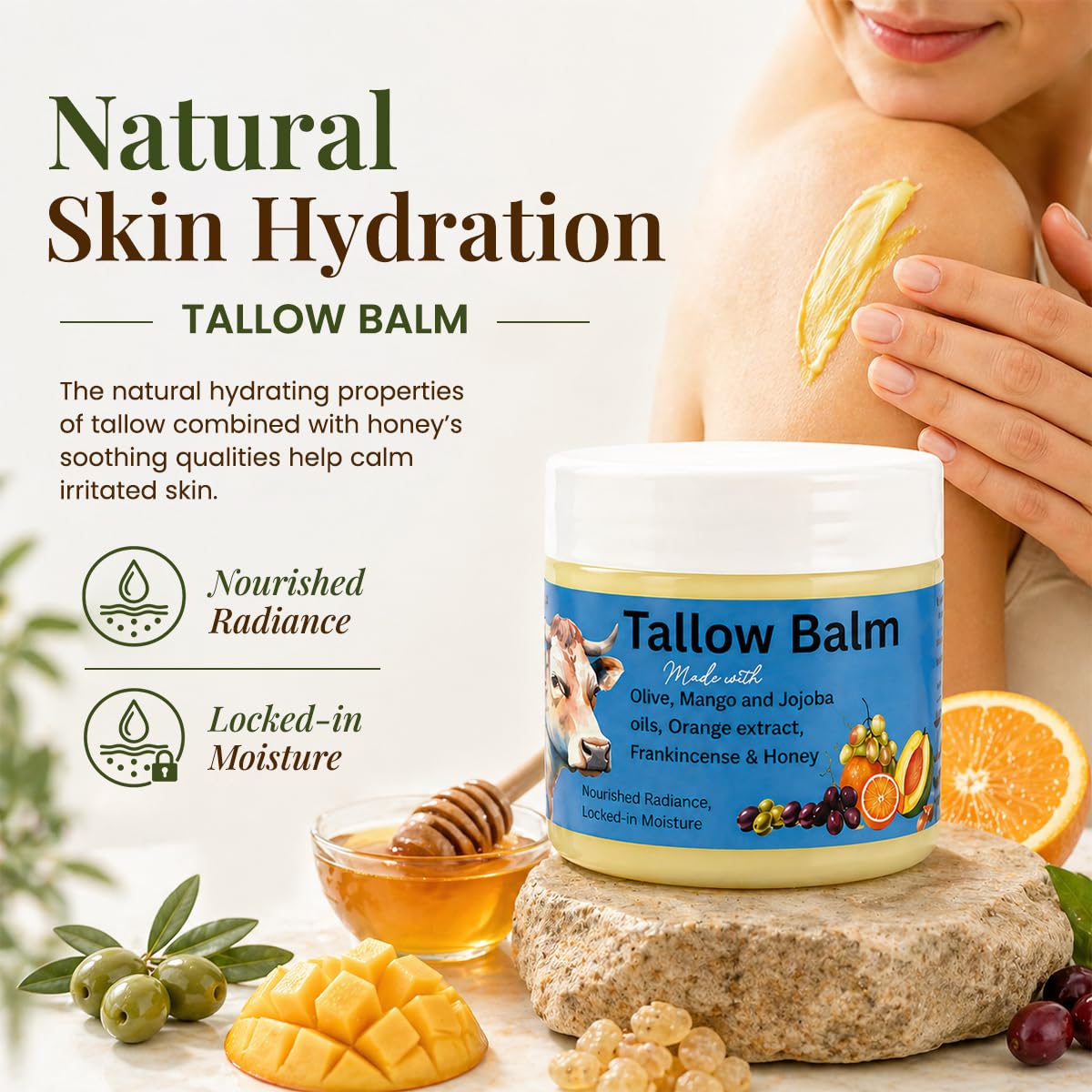Tallow Balm for Natural Skin Hydration