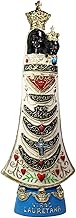 Eurofusioni Hand Painted Madonna of Loreto Statue - Black Madonna with Child - H 35 cm