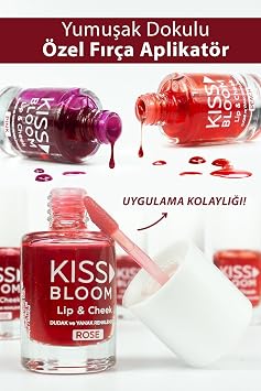 Kiss & Bloom Natural Looking Lip and Cheek Coloring Lip & Cheek Pink 11 ml