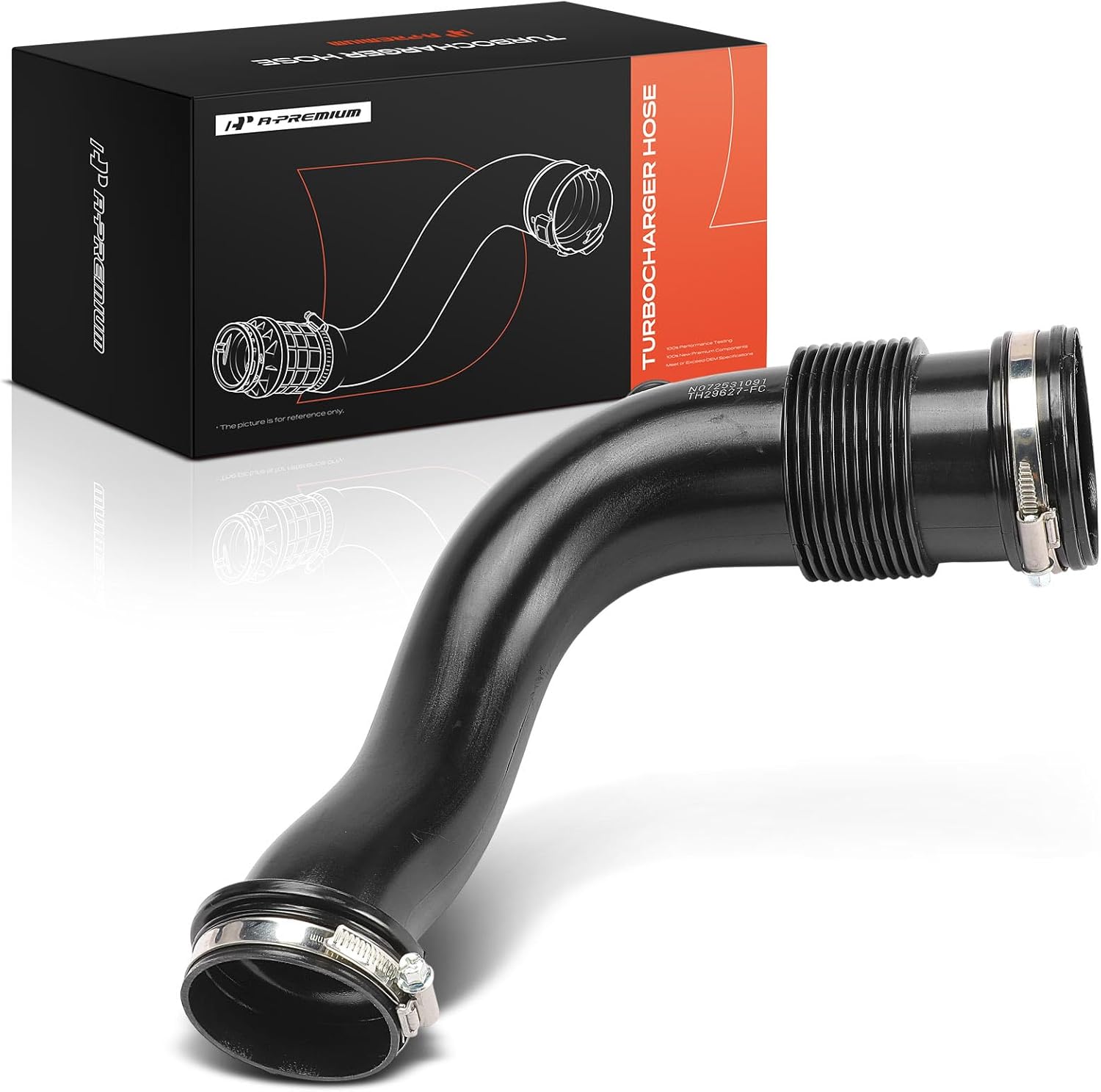A-Premium Turbocharger Intercooler Hose Compatible with Porsche Cayenne 2011-2018