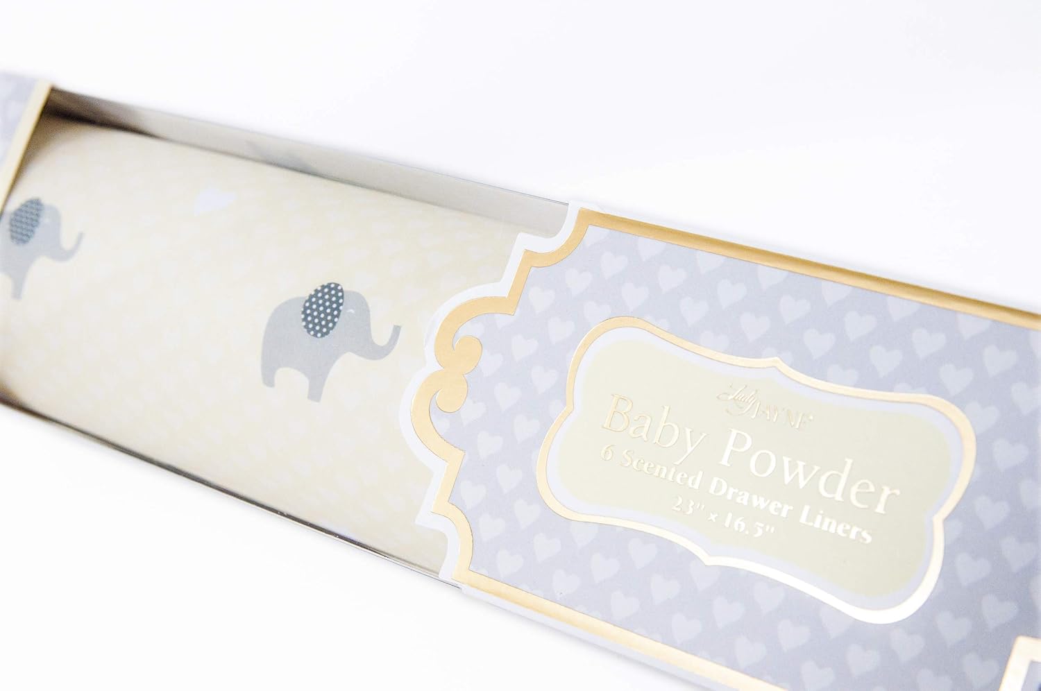 Lady Jayne Baby Powder Scented Drawer Liners - 6 Liners per Unit (Ella Baby, 1 Unit (6 Liners))