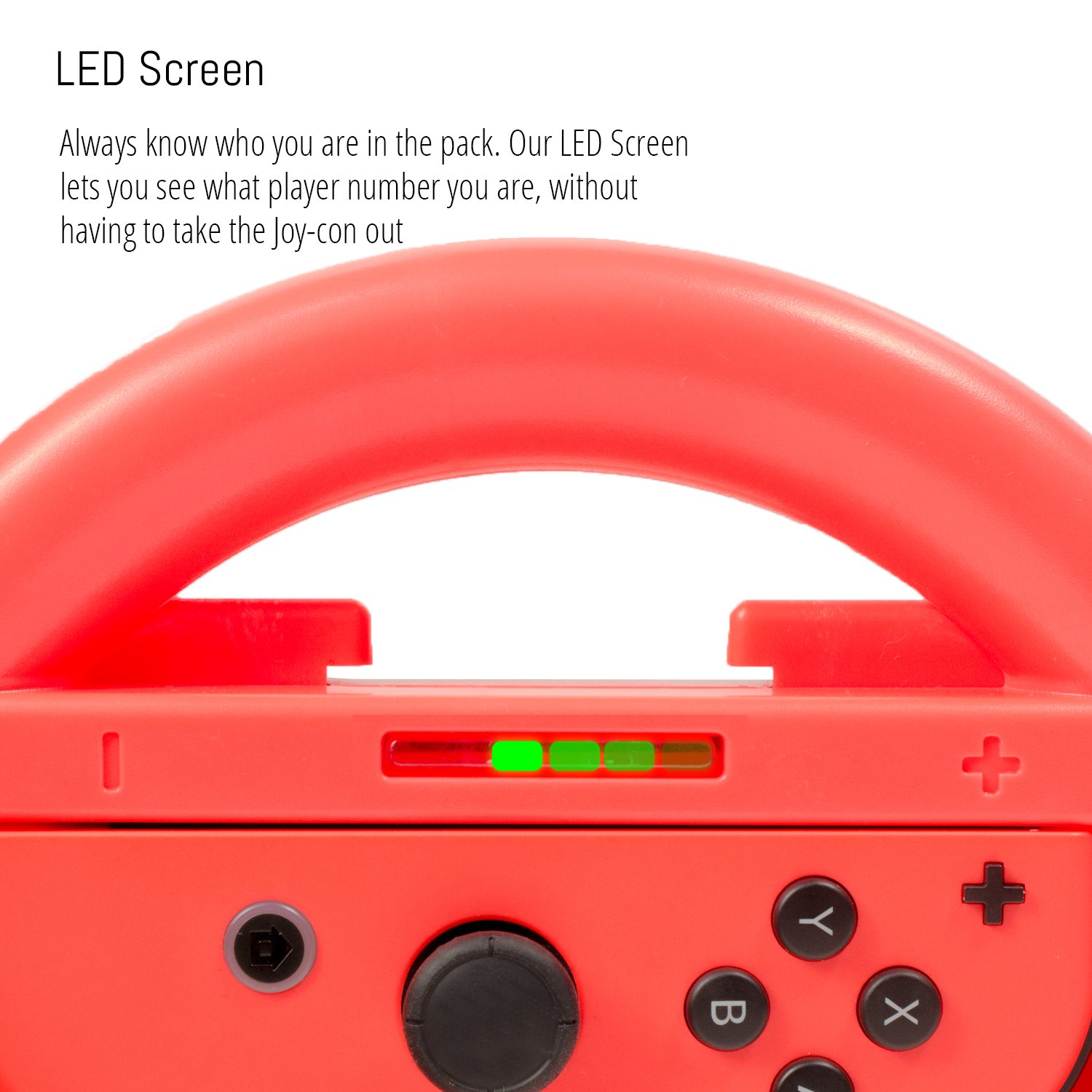 Orzly Steering Wheels for Nintendo Switch & OLED JoyCons, Racing Wheels