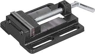Flat Drill Press Vise Accurate Mini Table Vise for Mechanical Maintenance 6.1x5.5in Cast Iron