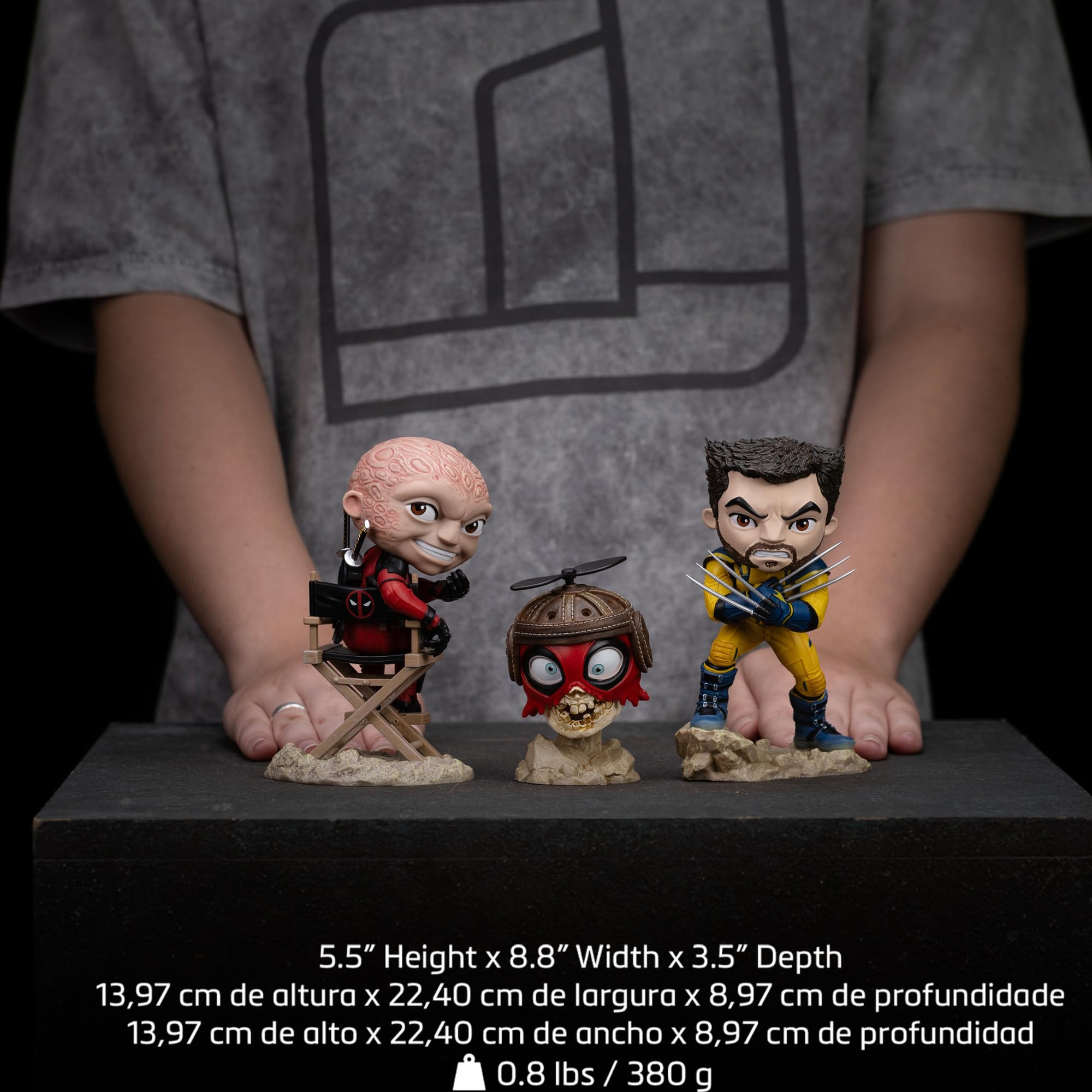 Iron Studios Minico Wolverine Sin Máscara – Estatua De 14 Cm De Deadpool & Wolverine, Pintada A Mano