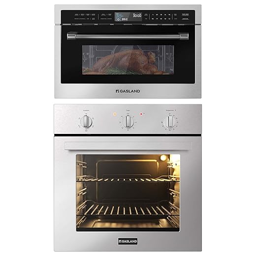 GASLAND 24 Inch Electric Wall Oven + 24 Inch Built in microwave oven