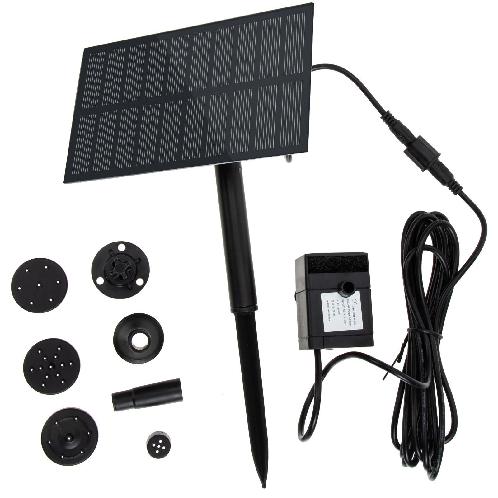 Pompe solaire pour fontaine à oiseaux et décoration naturelle de votre bassin