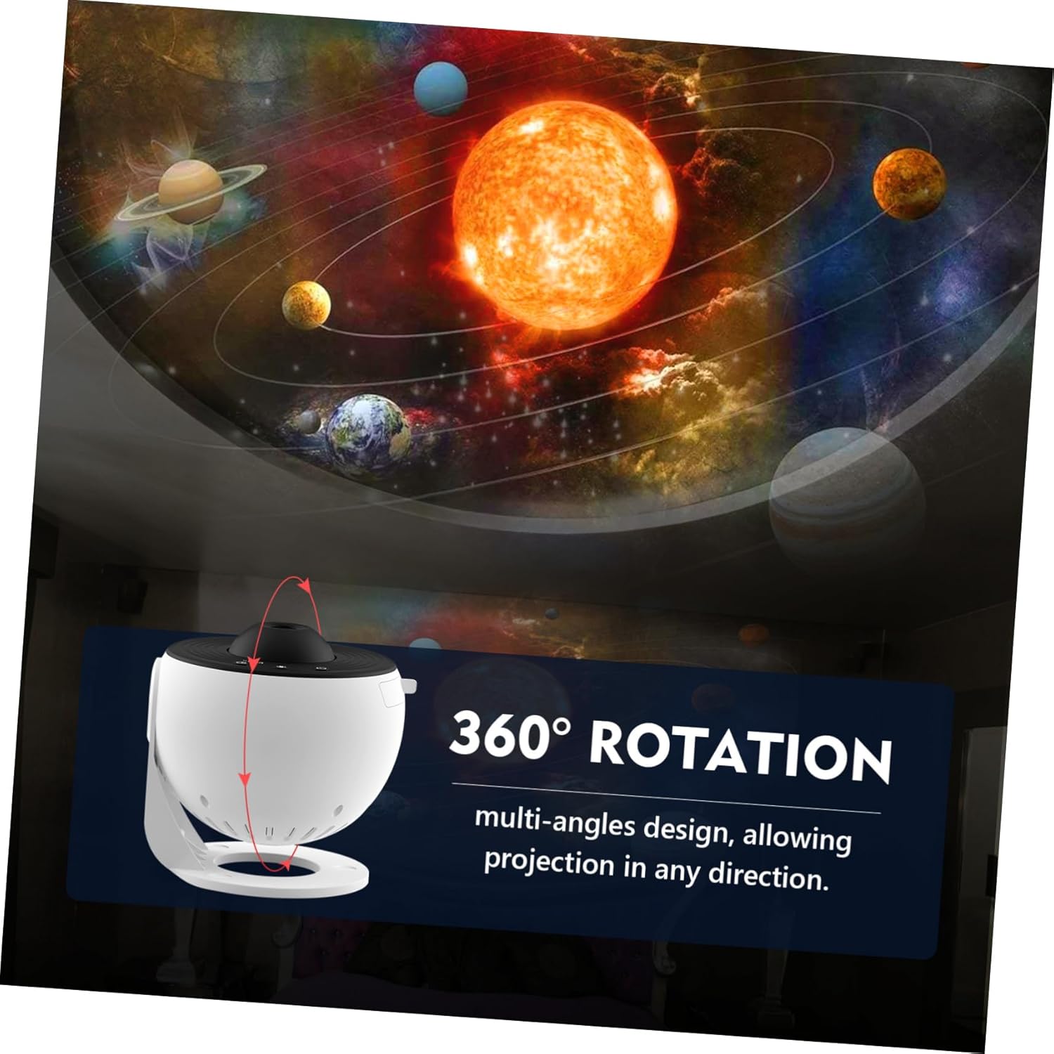 Generic 1 Set Astronaut Light Projector LED Light Dimmable Ceiling Bedroom Light Fixtures Light Fixture Wall Projector for Bedroom Universe Neon Overhead Projector Nebula Projector Abs