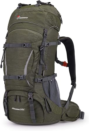 MOUNTAINTOP Zaino da Trekking 50 Litri per Uomo Zaino Viaggio Campeggio  Zaino Montagna Donna Zaini da Escursionismo 30x19x69cm-6396 : Amazon.it:  Sport e tempo libero
