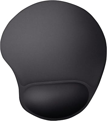 Trust Yeddi Tappetino Mouse con Poggiapolsi Ergonomico per Ufficio, Nero