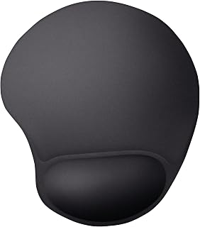 Trust Yeddi Tappetino Mouse con Poggiapolsi Ergonomico per Ufficio, Nero