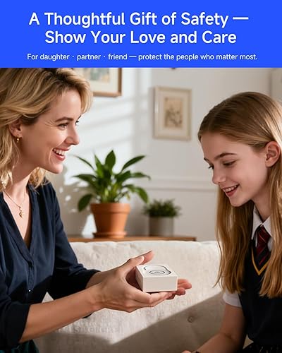 Miniatura 7 de HOU Alarma personal de 130 dB para mujeres, llavero de alarma de seguridad recargable con 4 modos LED, carga rápida USB-C y espera de 500 días,