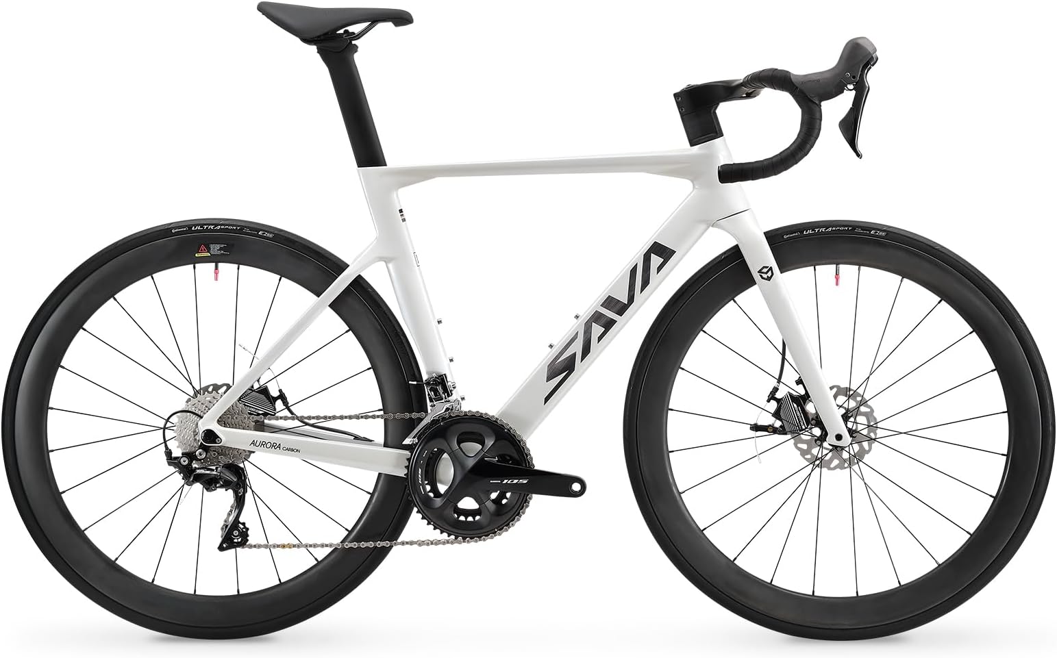 Carbon Road Bike, T800 Carbon Fiber Frame 700C Racing Bicycle with Shimano 105 R7000 22 Speed Groupset and Mechanical Disc Brake, Ultra-Light Carbon Bike