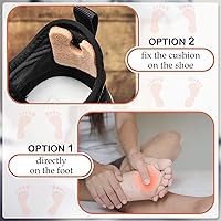 Vista 6 de Almohadillas de callo, 10 pares de cojines de fieltro suave en forma de U, cojines autoadhesivos para eliminar callos de maíz, almohadillas