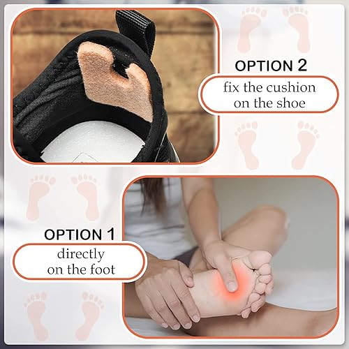 Miniatura 6 de Almohadillas de callo, 10 pares de cojines de fieltro suave en forma de U, cojines autoadhesivos para eliminar callos de maíz, almohadillas