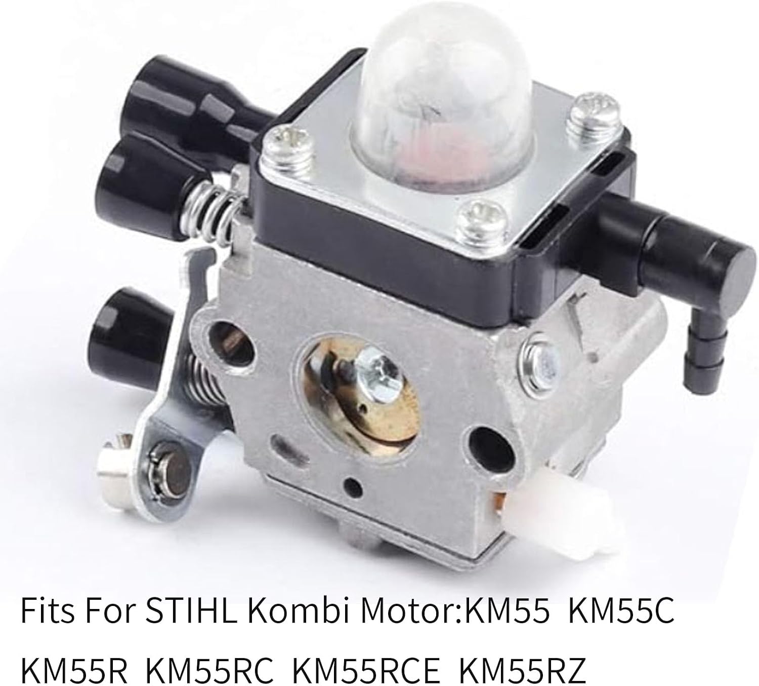 Compatible with C1Q-S97 FS 55R Carburetor with Air Filter Tune Up Kit for STIHL Trimmer FS38 FS45 FS46 FS55 FS55R KM55