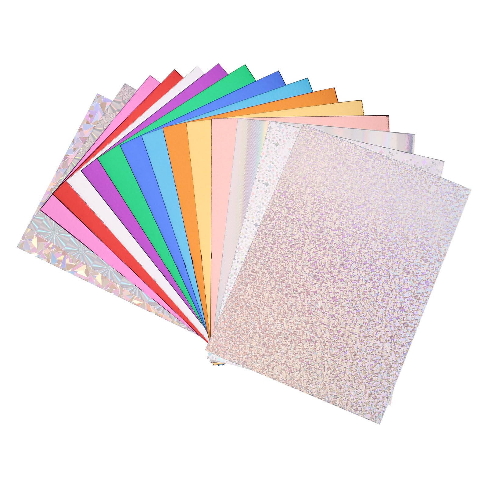 Photo 1 of 15pcs Insert Cardstock for Kindle Paperwhite, 6.69x4.88in Multicolored Paper Inserts Solid Color Glitter Insert Card Stock for Kindle Clear Case Accessories (15 Colors)