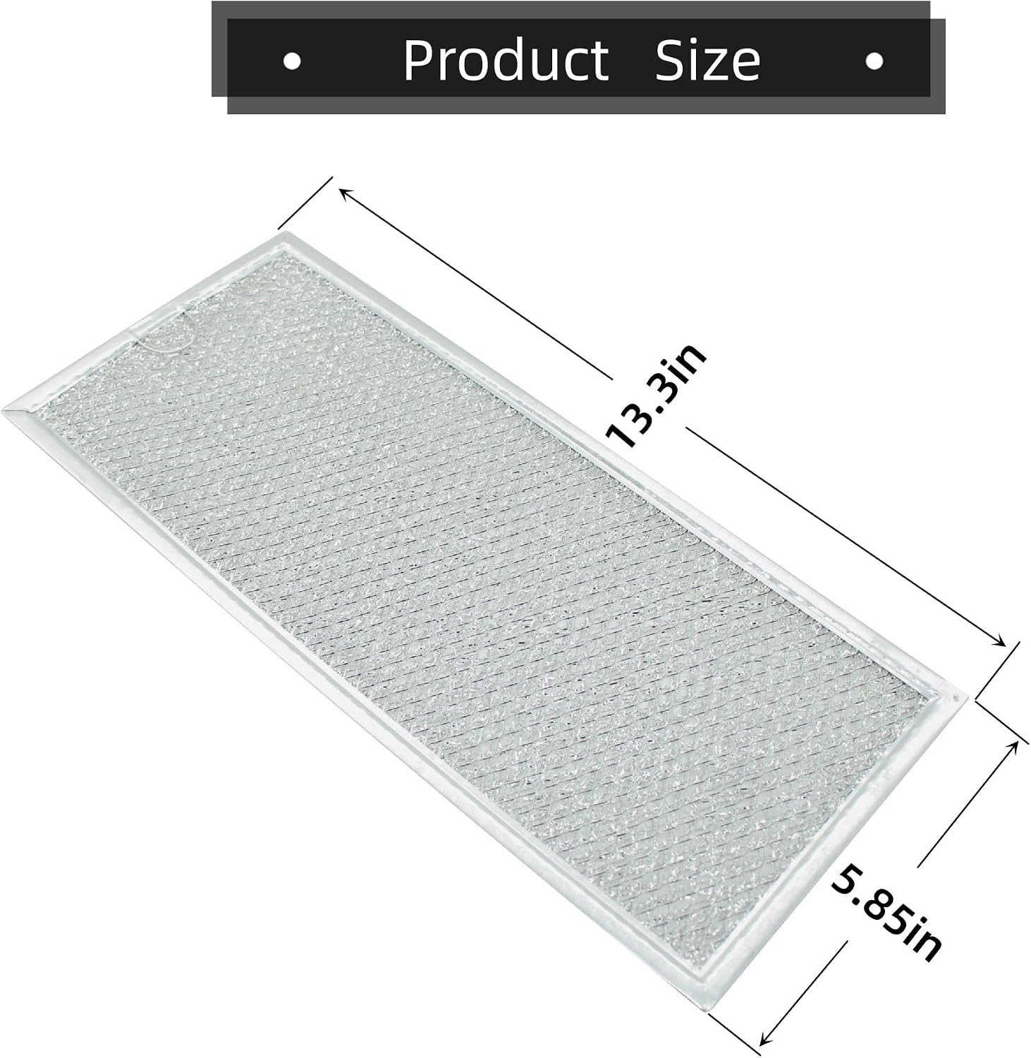 WB06X10596 Microwave Grease Filter Compatible GE Microwave Range Hood 13" X 6",Fit’s Samsung and Whirlpool Vent Filter(2-Pack)