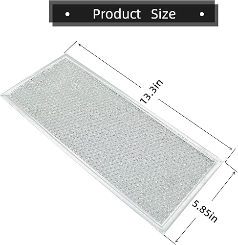 Miniatura 2 de WB06X10596 - Filtro de grasa para microondas compatible con campana extractora GE de 13 x 6 pulgadas, filtro de ventilación Samsung y Whirlpool (2