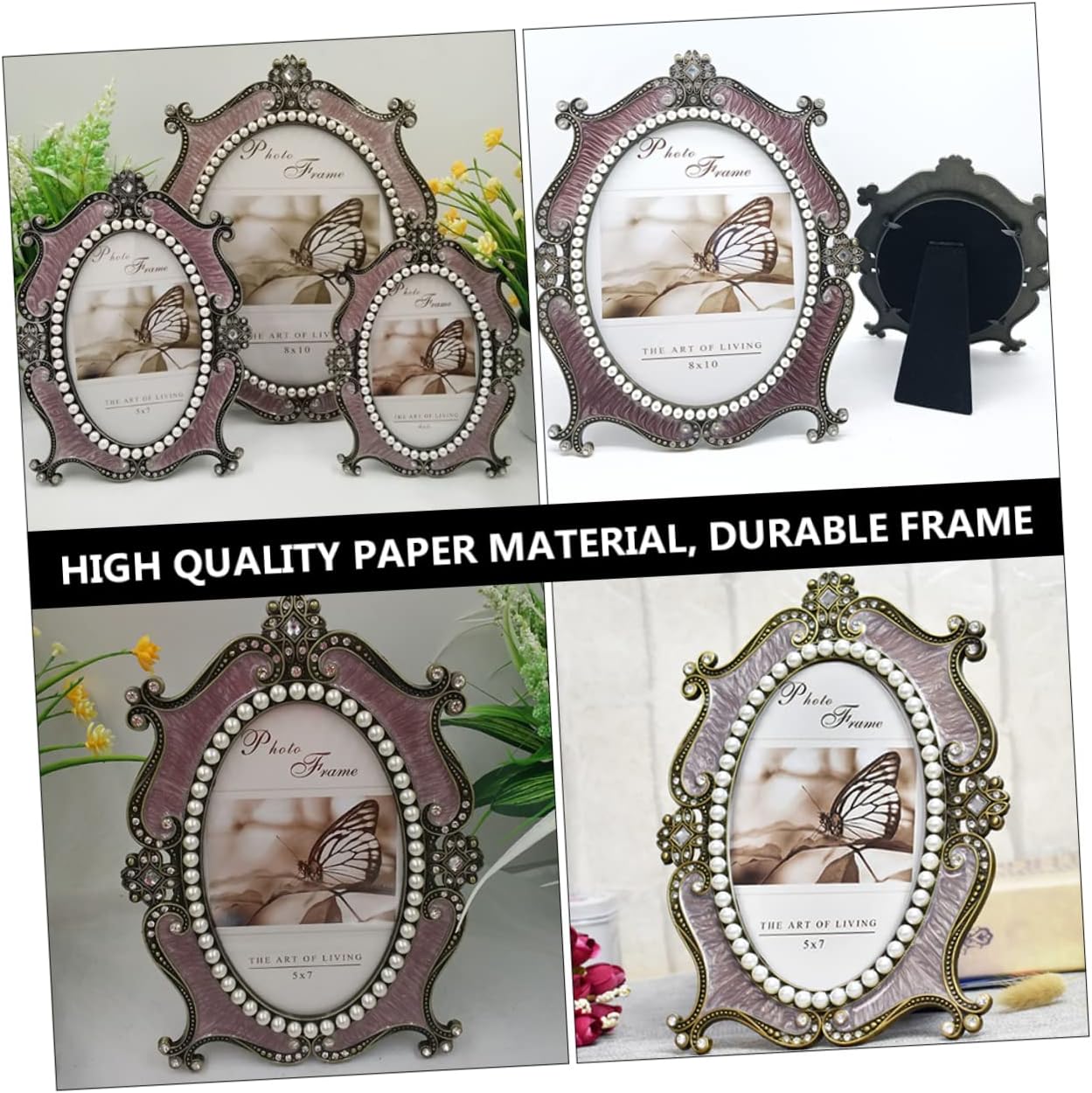 クラシックなヨーロッパスタイルのフォトフレーム メタルフォトフレーム 記念日 カップル ホームデコレーション