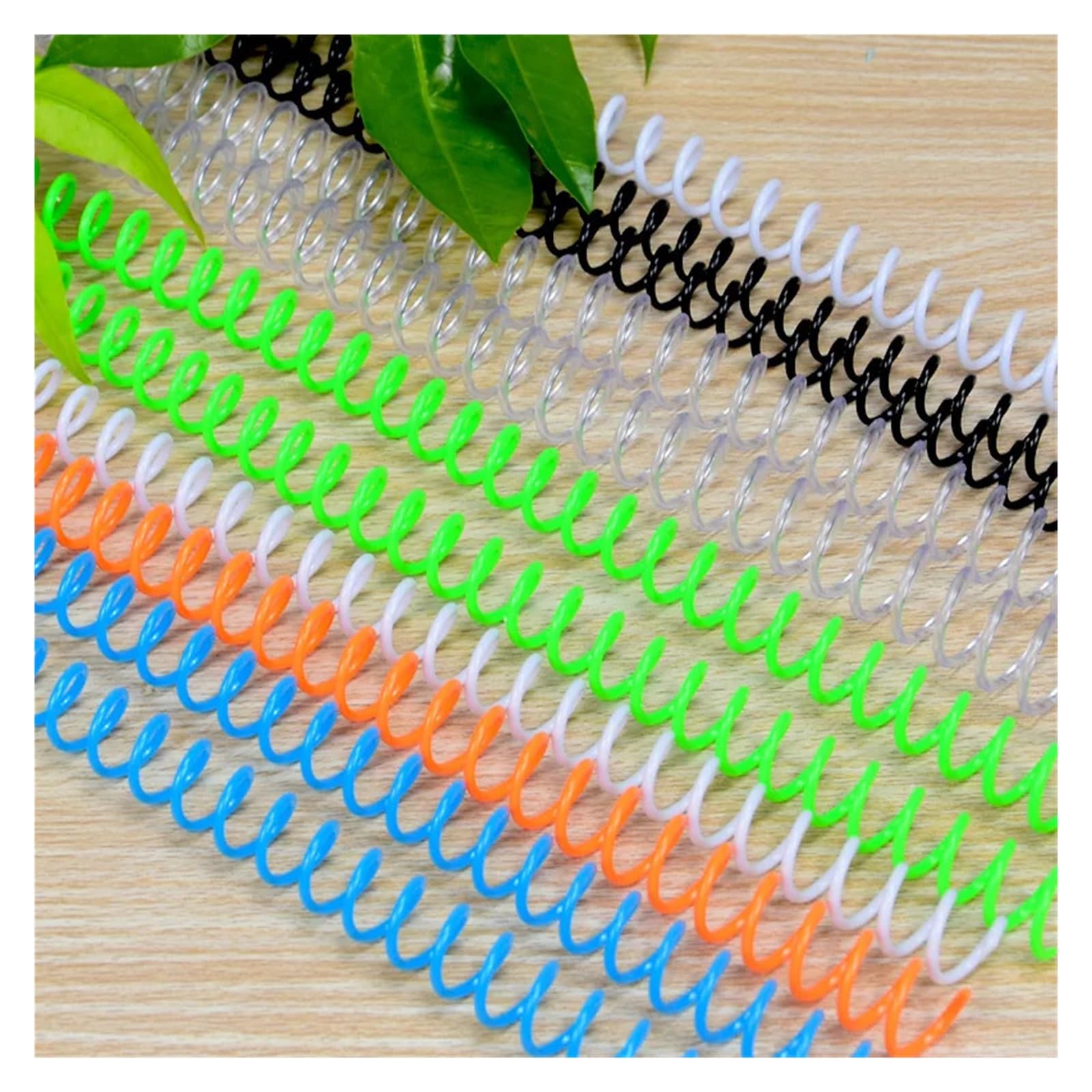 Spirali per rilegatura Bobina di rilegatura a spirale in plastica A4 da 10 pezzi a 30 fori