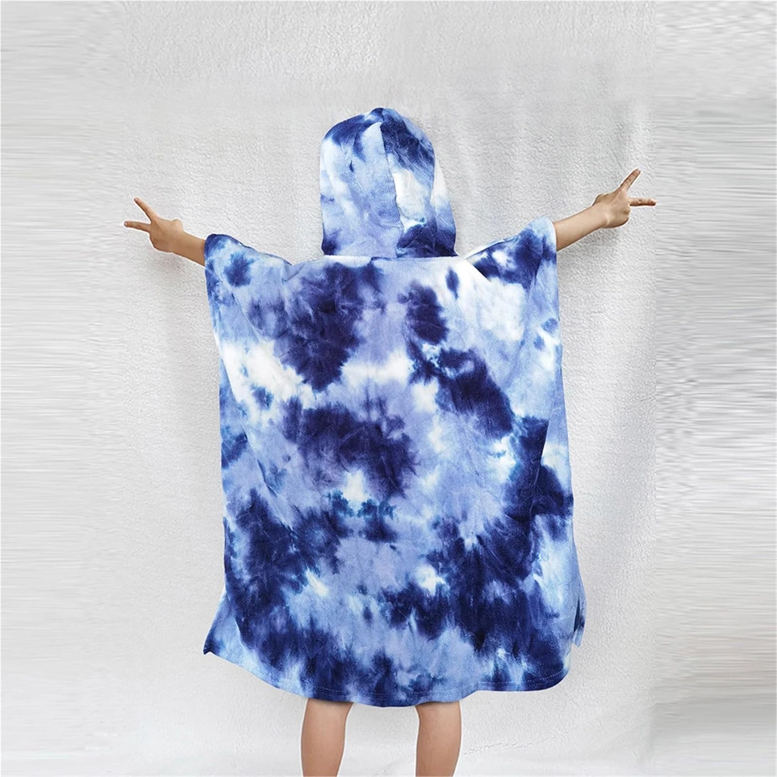 Poncho de Surf con Capucha Toalla Poncho for Surf, Bata Multifuncional con Capucha for Deportes acuáticos, Manta de Playa Microfibra Secado rápido Bolsillos Grandes, Toalla baño for Nadar(M)