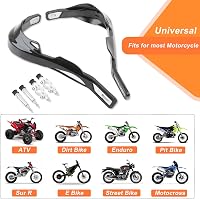 DREAMIZER Univerzális Kormányvédő Motocross Motorokhoz, 7/8" és 1-1/8" Méretben, Alumínium Anyagból, Sur Ron Kompatibilis, Fekete 4