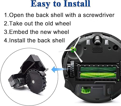 Miniatura 6 de Par de módulos de rueda izquierda para iRobot Roomba Serie I&E I7 I7+ I8 I8+ I6 I6+ I4 I3 I3+ J7 E5 E6 E7 Series Aspiradora