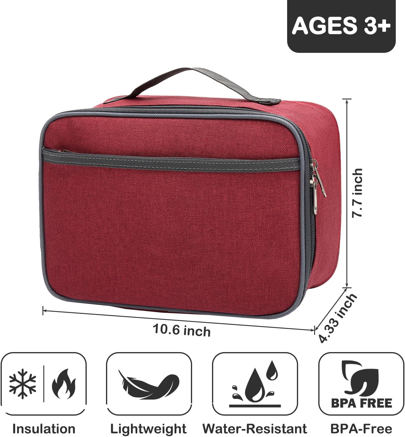 Flowfly Kids Lunch Box Insulated Soft