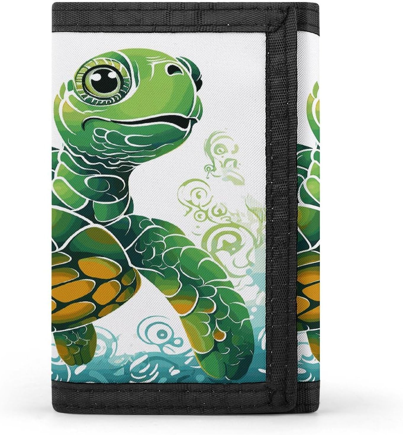 Cartoon Turtle Pattern Trifold Wallet Coin Purse