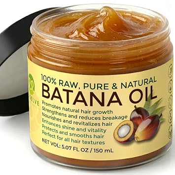 Raw Batana Oil Paste for Hair Growth & Deep Repair - 100% Organic - Strengthening & Anti-Frizz Formula - Pure & Natural Scalp Treatment with Handcrafted Wooden Scalp Comb - 5.07oz