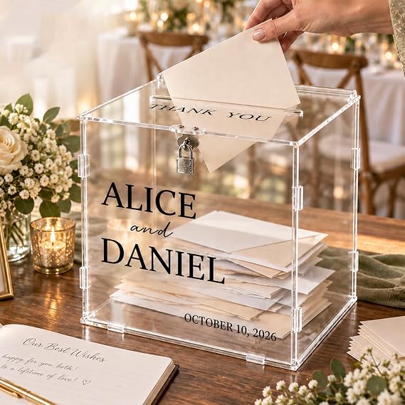 OASF&QPPTY Custom Wedding Card Box Review: Secure Your Special Day