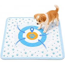 Washable Dog Pee Pad with Target Training Design, Reusable 24x24