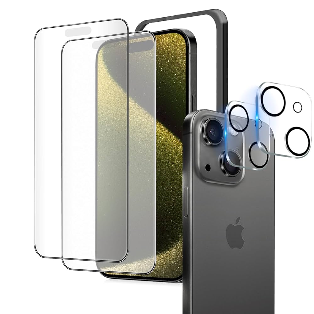 iPhone15 128GB ブラック　+画面保護フィルム　SIMフリー 新品未開封」SIMフリー iPhone 15 128GB [ブラック] MTMH3J/A