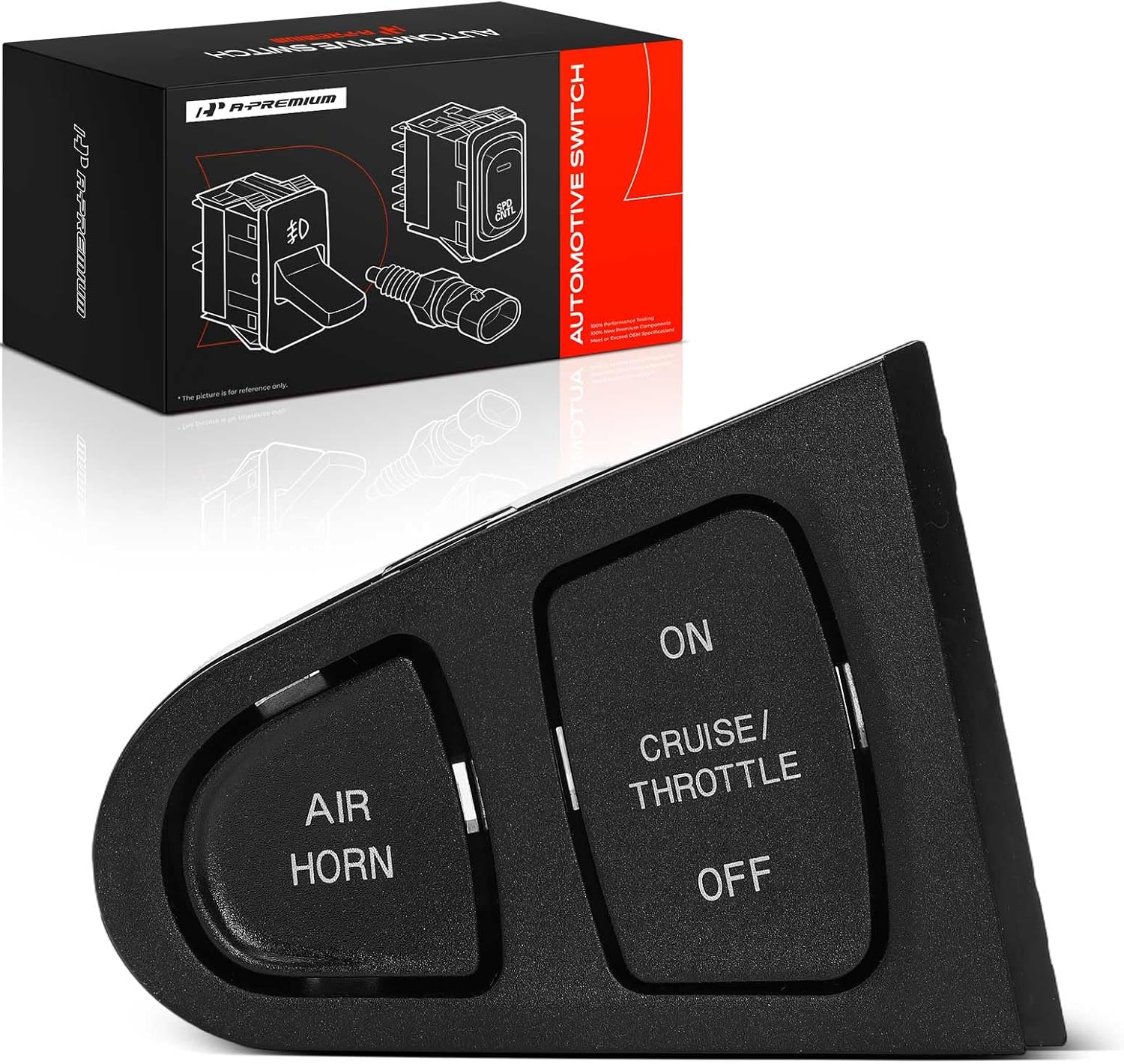 A-Premium Steering Wheel Mounted Cruise Control Switch Buttons Compatible with International Harvester 4100, 4100 SBA, 4200, 4200LP, 4300, 4300LP, 4400, 4400LP, 7300, 7400, 7500, 7600, 7700, 8500, CXT