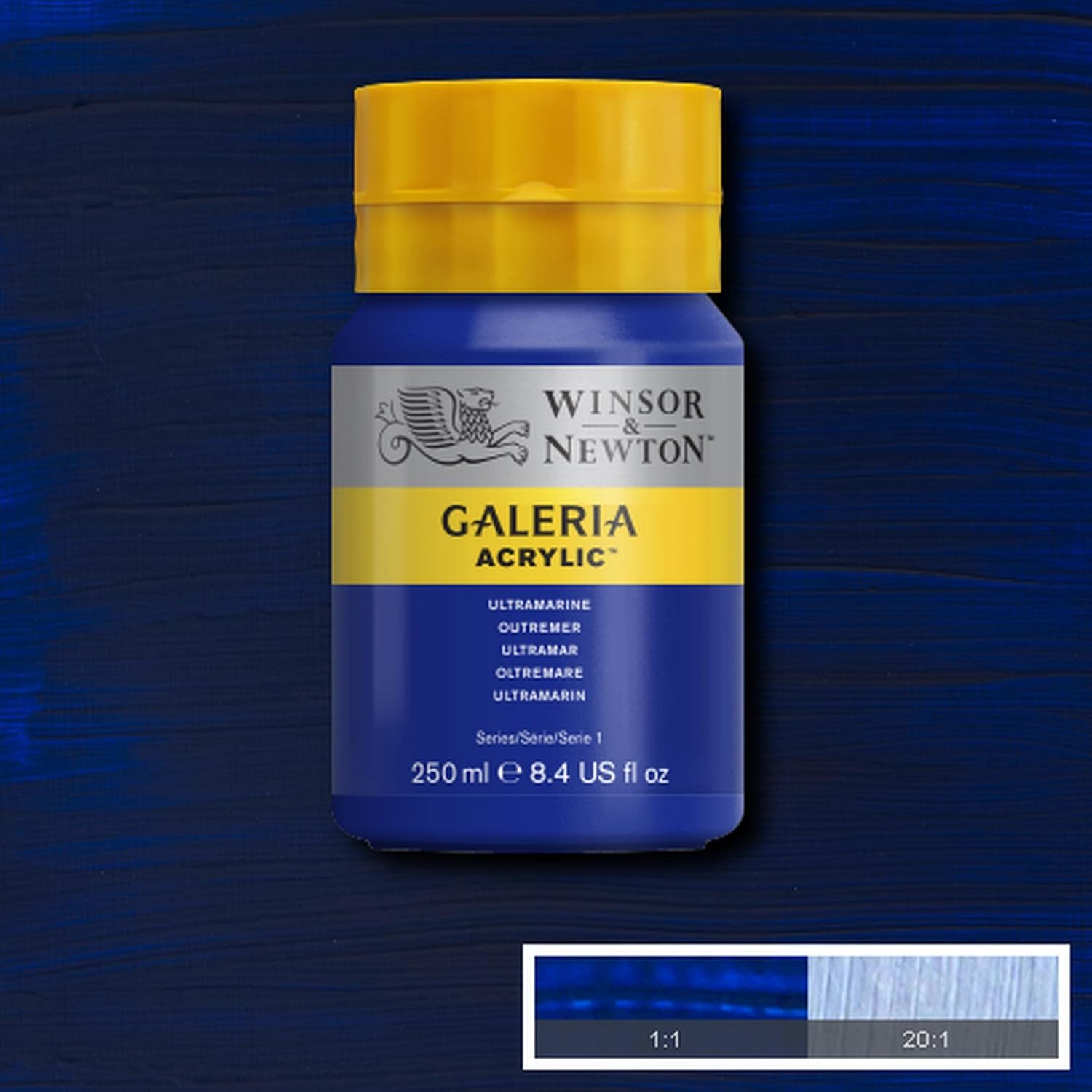 Winsor & Newton Galeria Acrylic Color, 250ml (8.4-oz) bottle, Ultramarine