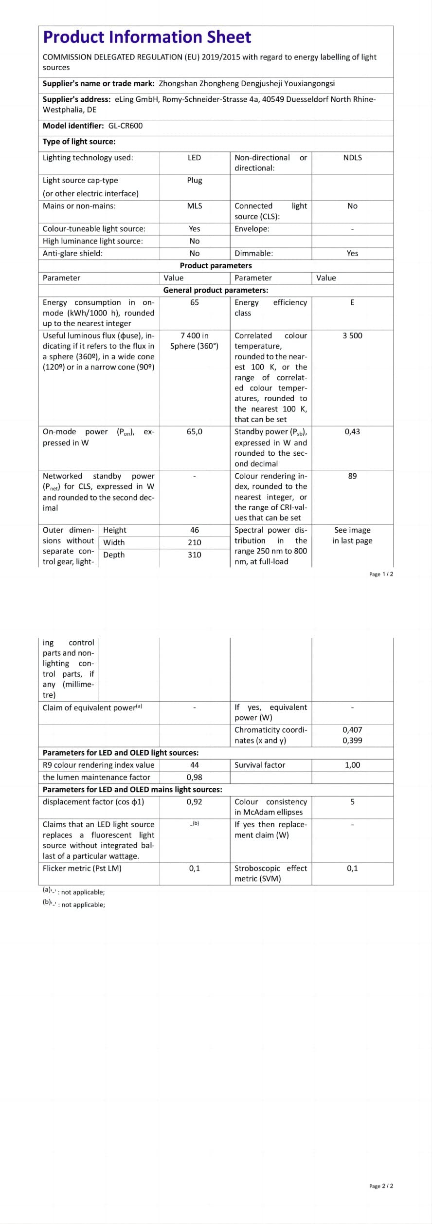 COKOLILA Dimmbarer Led Grow Lampe, 600w LED Pflanzenlampe Vollspektrum