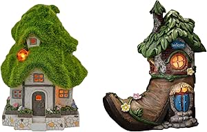TERESA'S COLLECTIONS Large Garden Fairy Outdoor Statue with Solar...