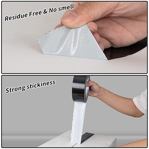 Miniatura 10 de Oleitodh Paquete de 16 cintas adhesivas plateadas a granel de 2 pulgadas, resistentes 30 yardas cada una, cinta adhesiva fuerte sin residuos para