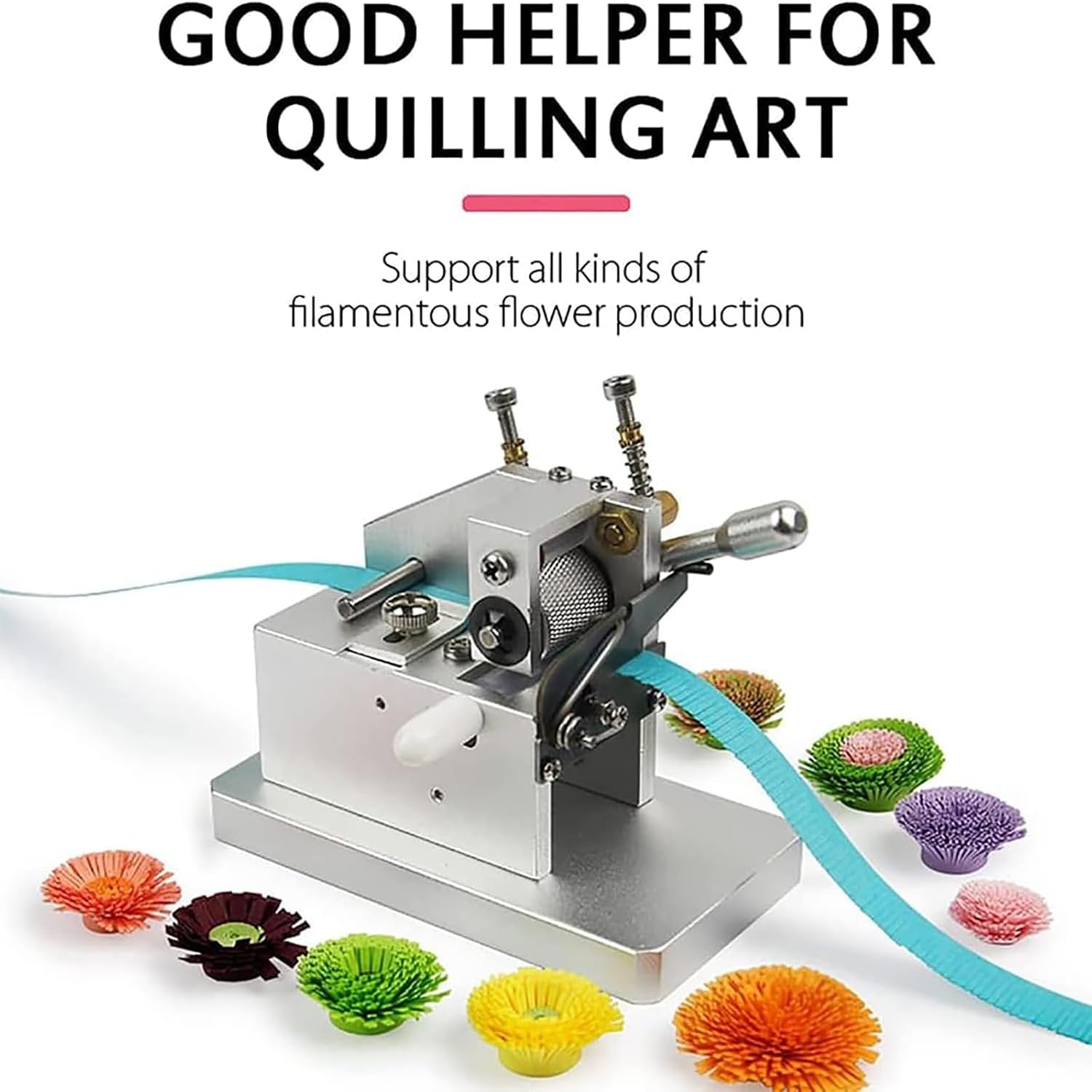 DIY Manual Paper Quilling Machine, 3D Handmade Color Paper Cutting Roll Machine, Adjustable Tassel Width/Narrow/Long/Short for Handmade Unique DIY Crafts