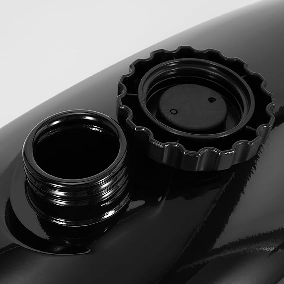 Fuel Tank, Gas Tank with Cap Petcock Vent for Kandi Roketa 150cc Go Kart 150cc 250cc Hammerhead TrailMaster GTS KT Rave SS150 SS250 Kandi KD 150FS 150GKA-2 150GKM-2 Targa 200