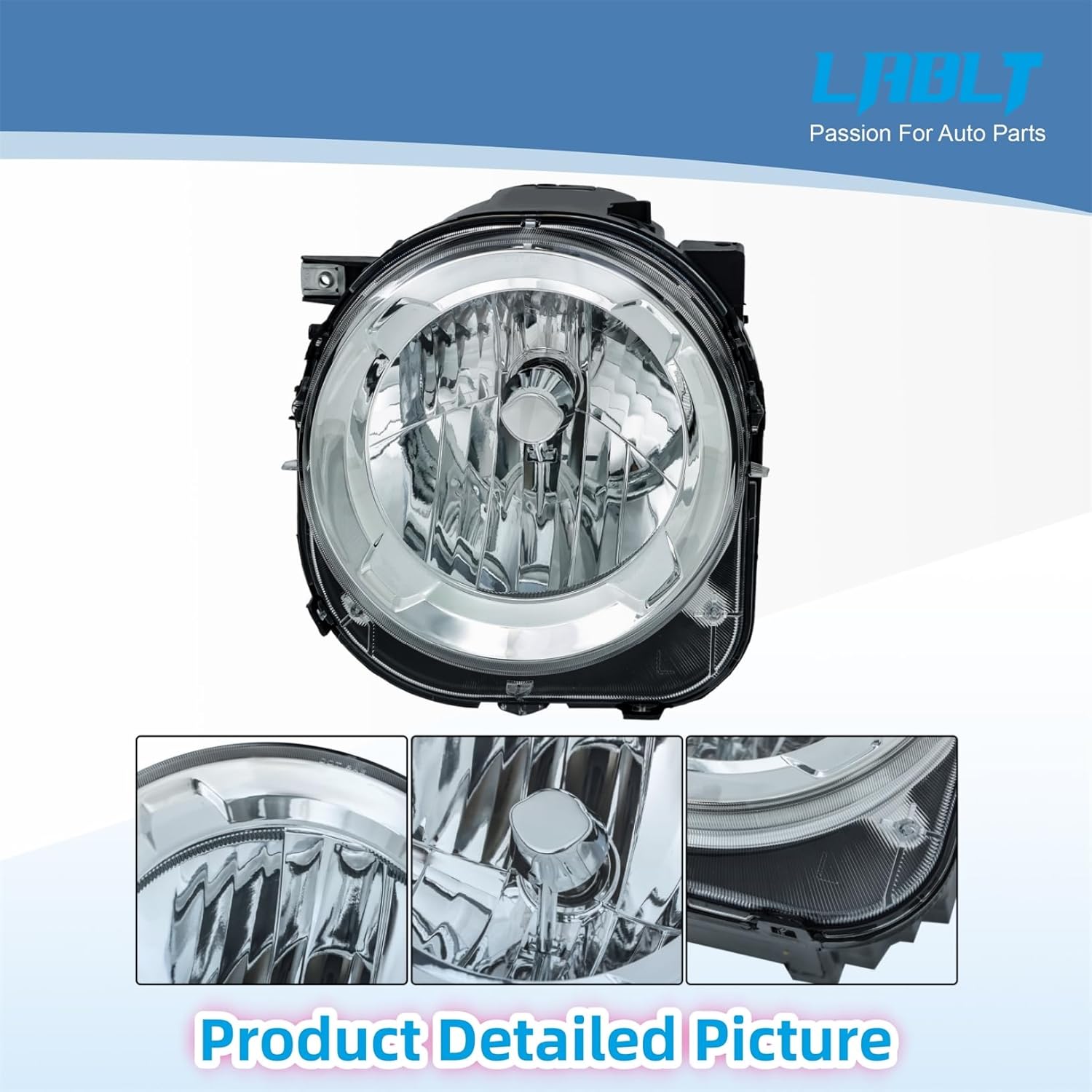 LABLT Headlight Headlamp Assembly Driver Side Left LH Replacement for 2015 2016 2017 2018 Replacement for CH2502273