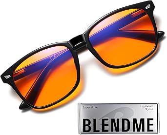 Blue Light Blocking HD Glasses for Better Sleep, Gaming, Computer, Screens for Men&Women