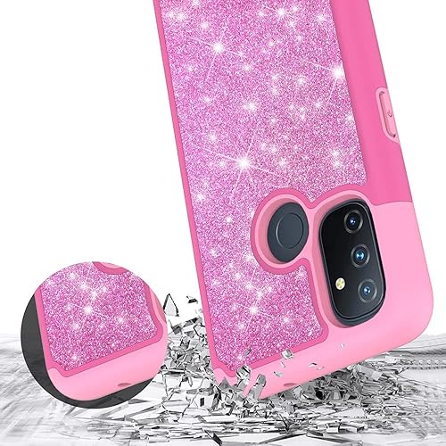 Miniatura 6 de Funda diseñada para Oneplus Nord N100, Oneplus N100 con purpurina para teléfono con vidrio templado, transparente, brillante, suave, transparente, a