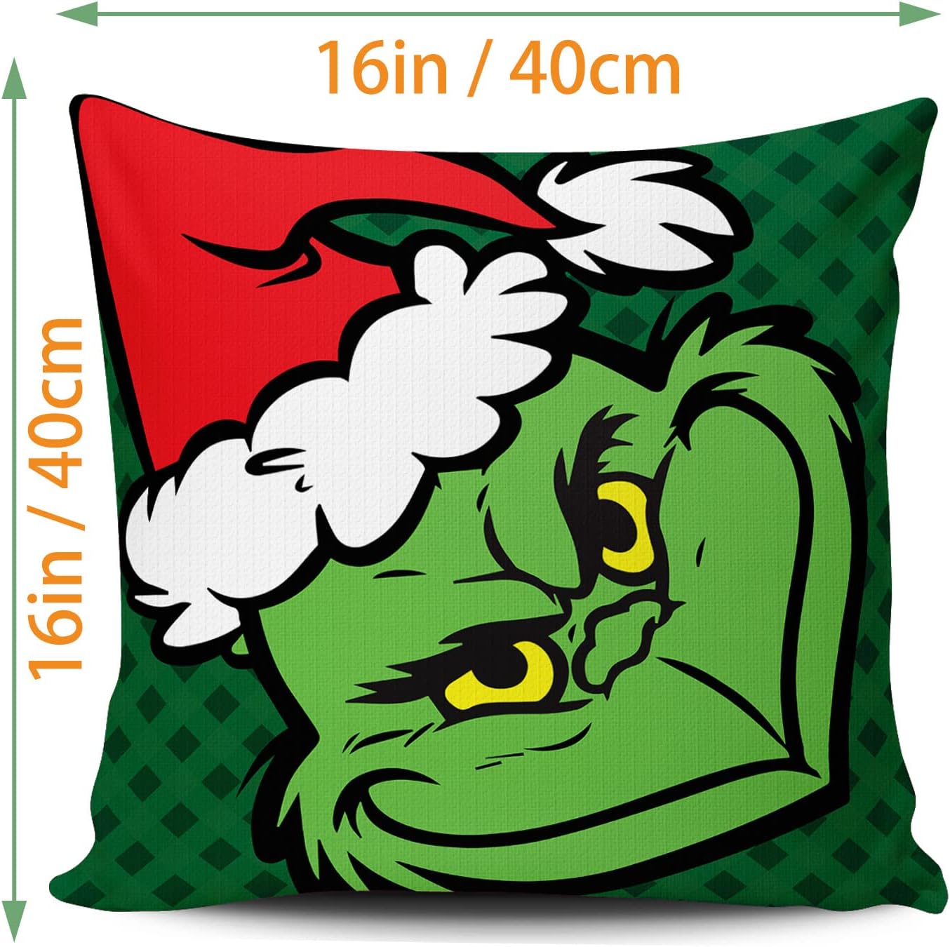 Christmas Pillow Covers 16x16 Set of 4 Cushion Case for Sofa Couch Decoration