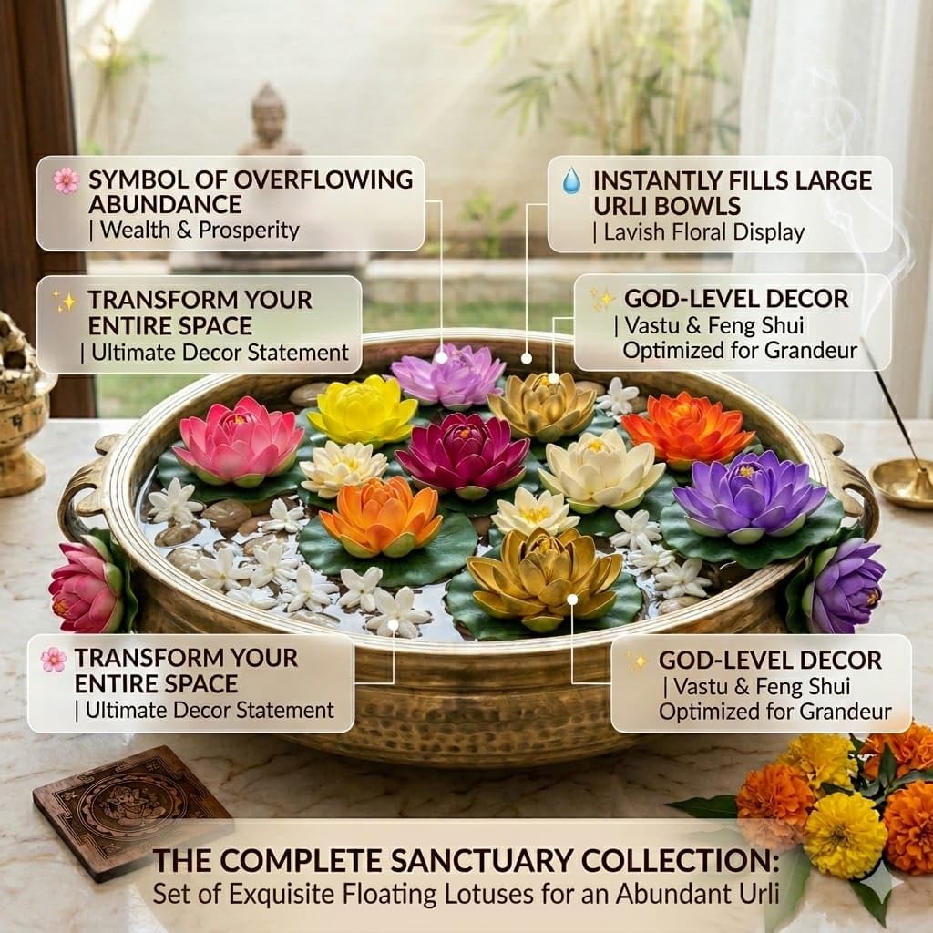 Floating Lotus Flowers - Home & Water Decor -6 Floating Lotus Flowers - Home & Water Decor -6