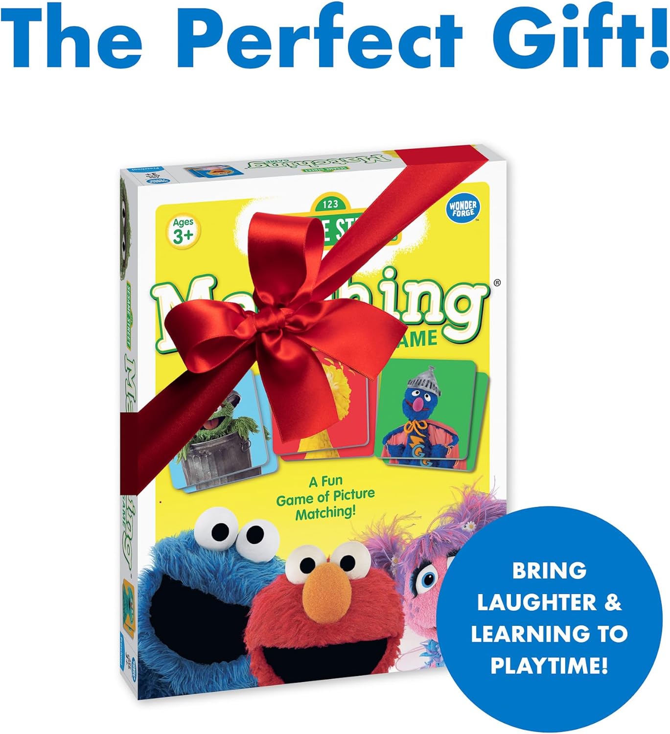 Wonder Forge Sesame Street Memory Matching Game: Fun Toddler Learning Toys & Games for Kids Ages 3-5, Ideal for Family Play & Education