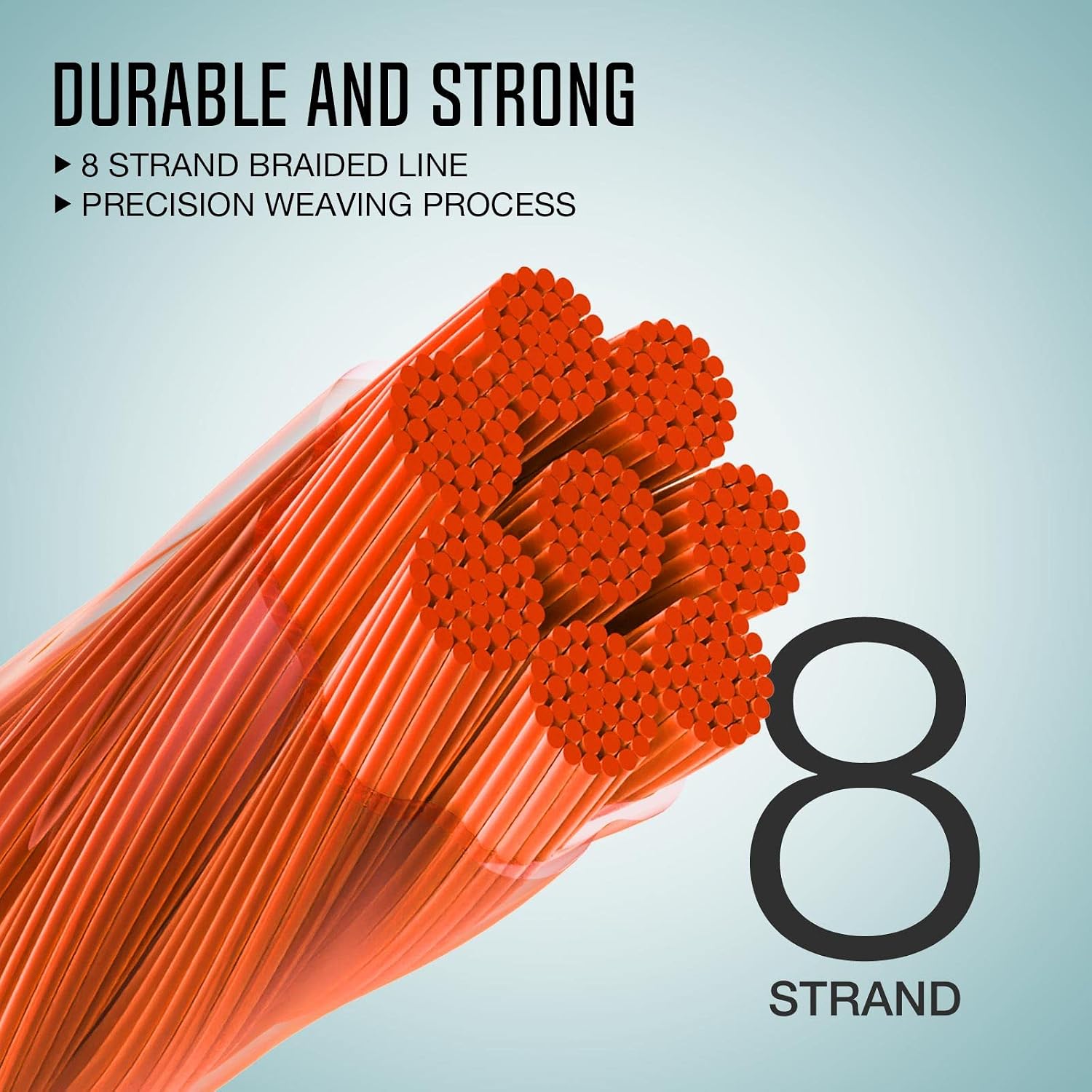 Piscifun Fly Line Backing, Braided Fly Backing Line with Orange, White, Fluorescent Yellow Color, 20lb, 30lb,100yd, 300yd