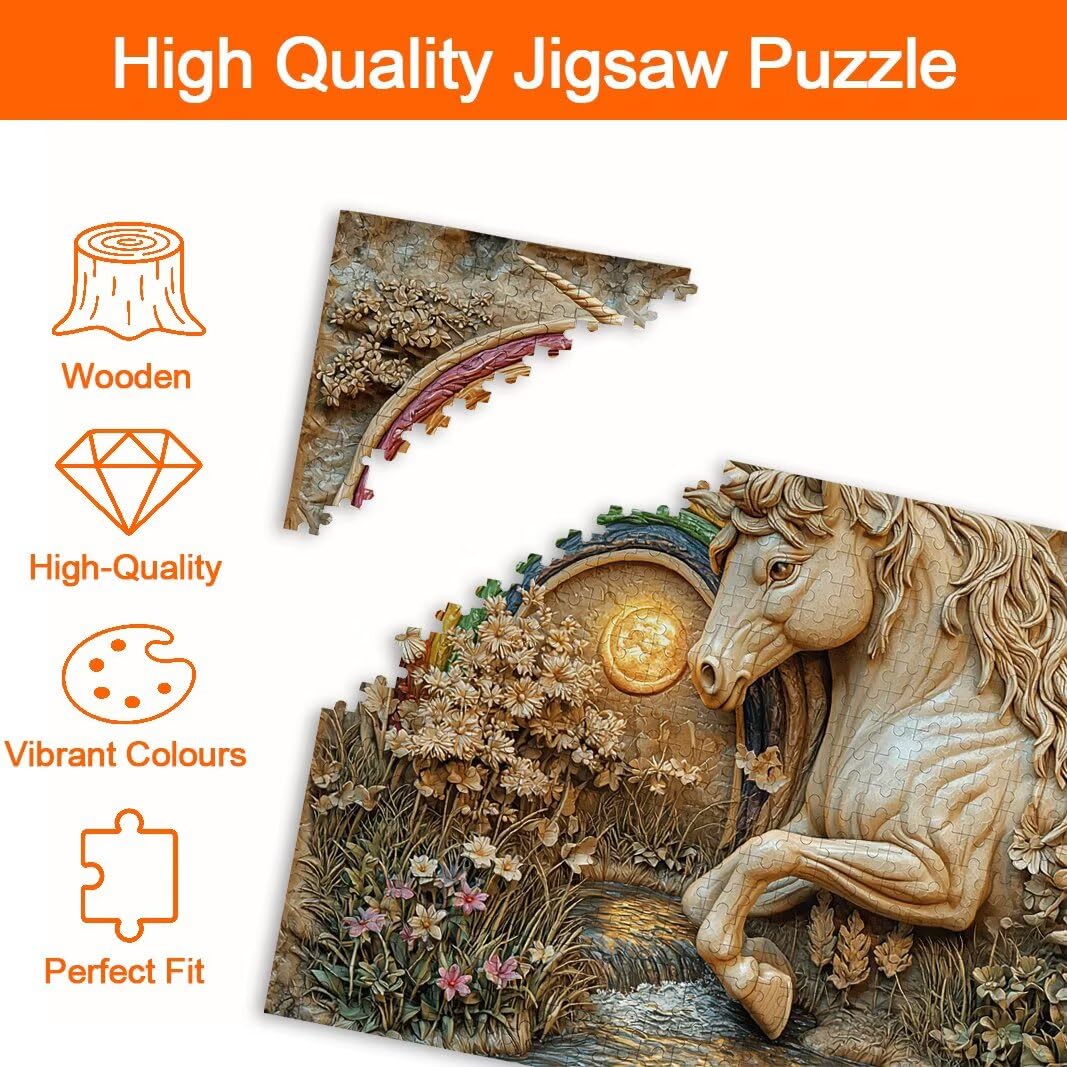 Puzzle Unicorno, Puzzle 5000 Pezzi Adulti per Decor, Regalo Donna -8662